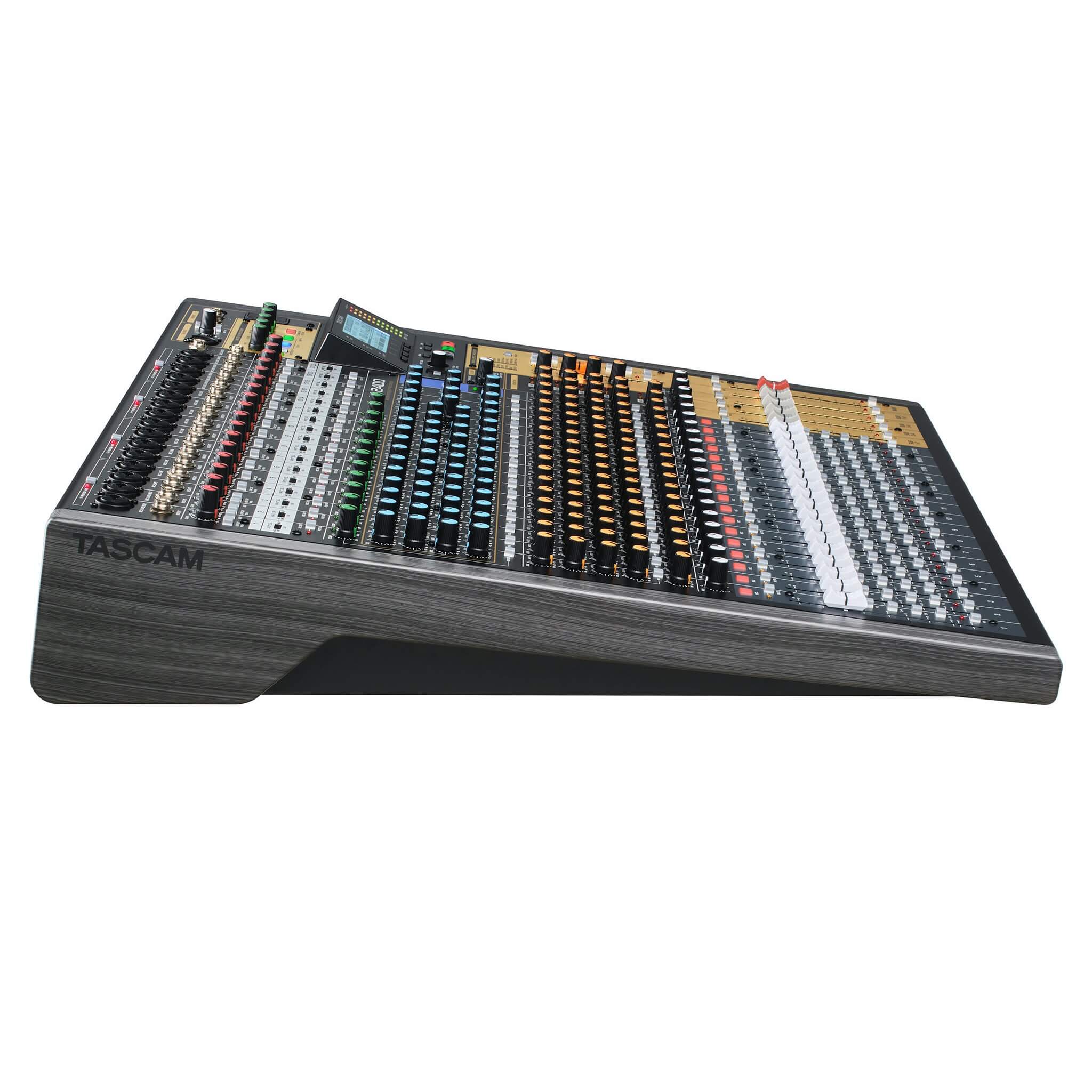 Tascam Model 2400 - 24-Track Analog Recording Console and Live Mixer, left side