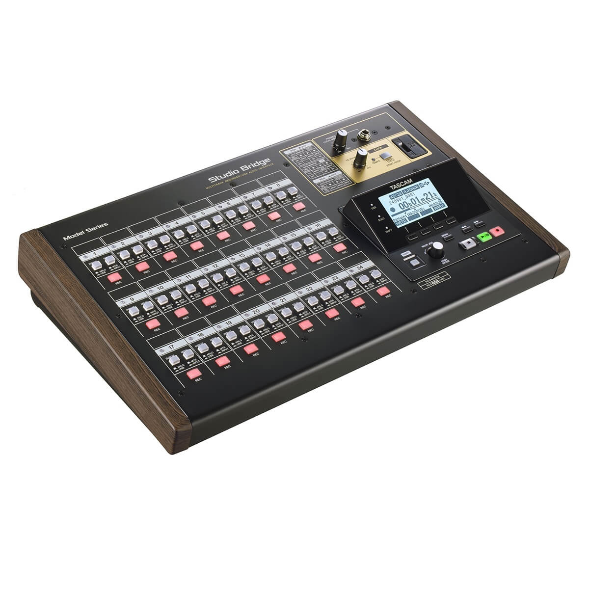 Tascam Studio Bridge - 24-Track Recorder and USB Audio MIDI Interface, angle left