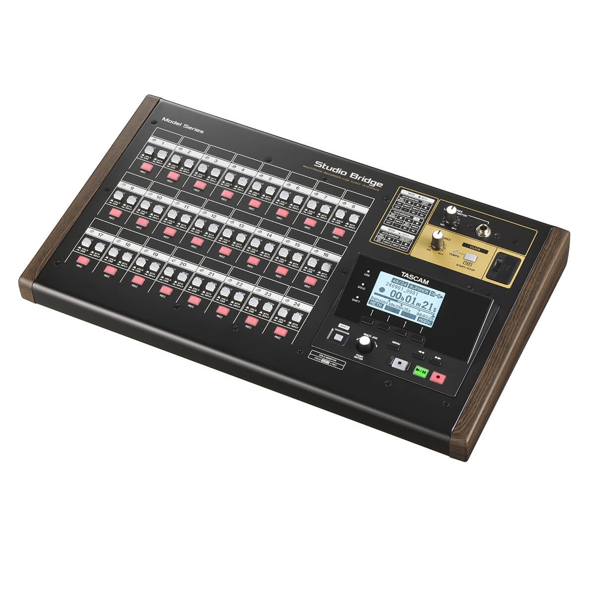 Tascam Studio Bridge - 24-Track Recorder and USB Audio MIDI Interface, angle right