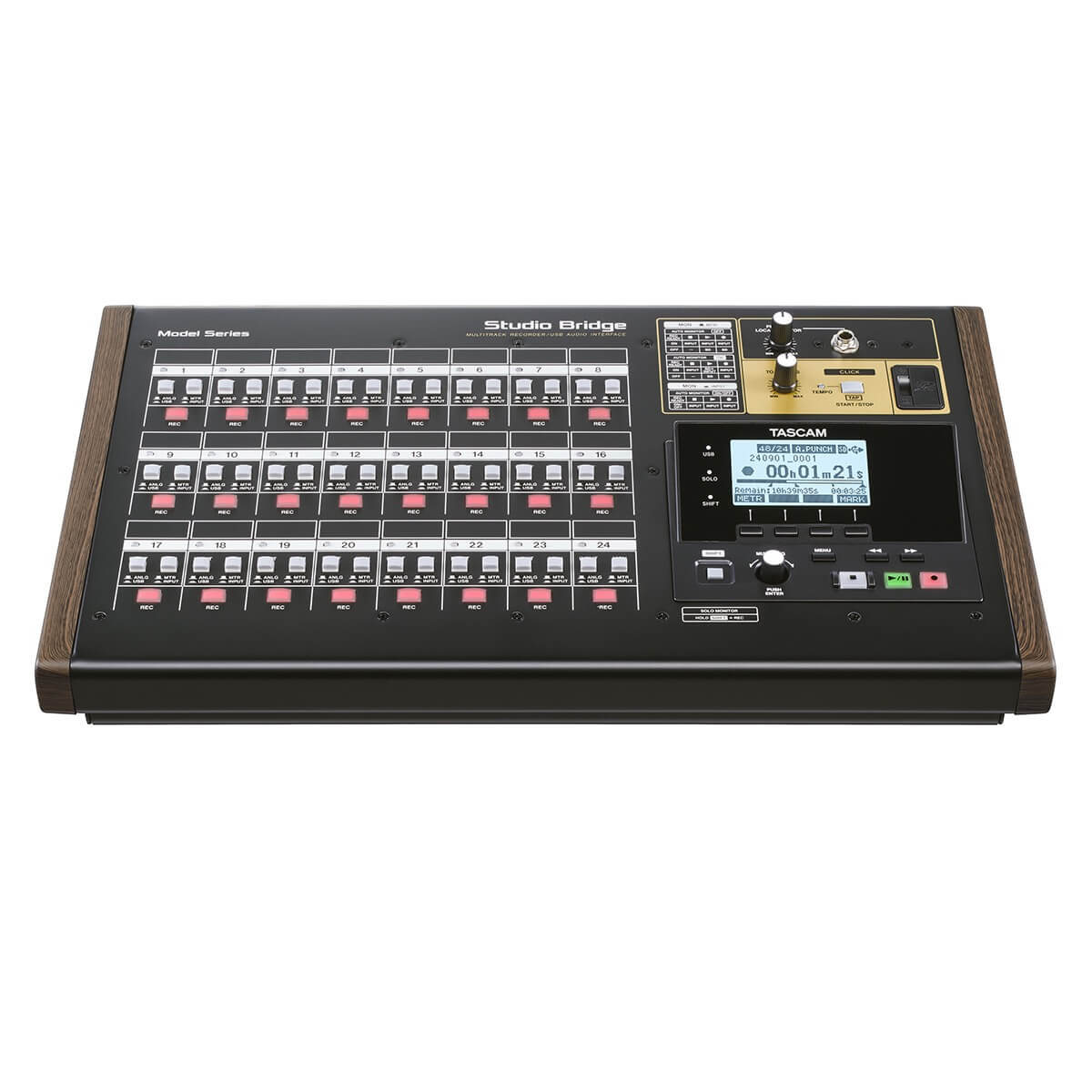 Tascam Studio Bridge - 24-Track Recorder and USB Audio MIDI Interface, front