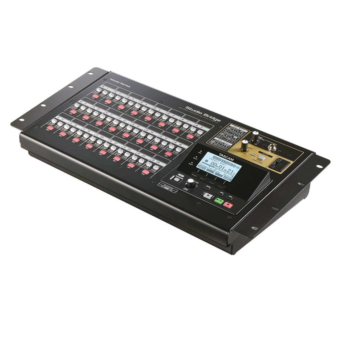 Tascam Studio Bridge - 24-Track Recorder and USB Audio MIDI Interface, rack kit