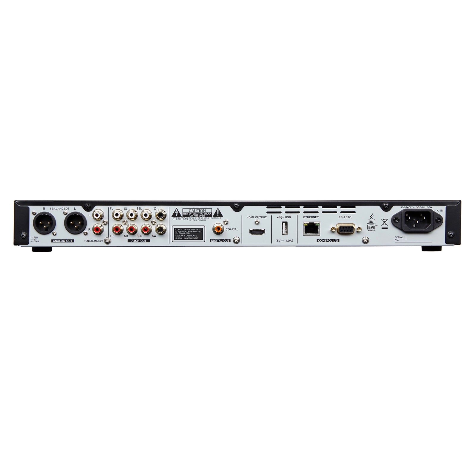 Tascam BD-MP1MKII - Professional Blu-Ray Multimedia Player, rear