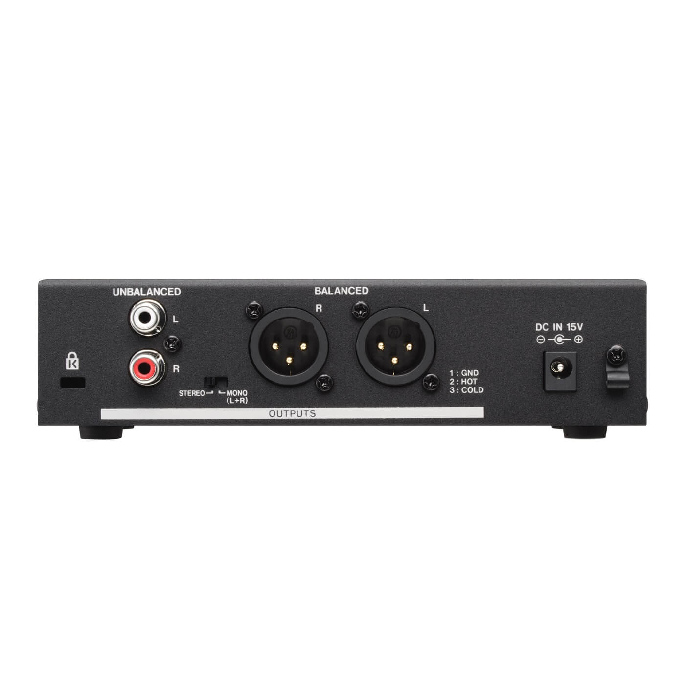 Tascam RX-BT10 - Compact Stereo Bluetooth Receiver, rear