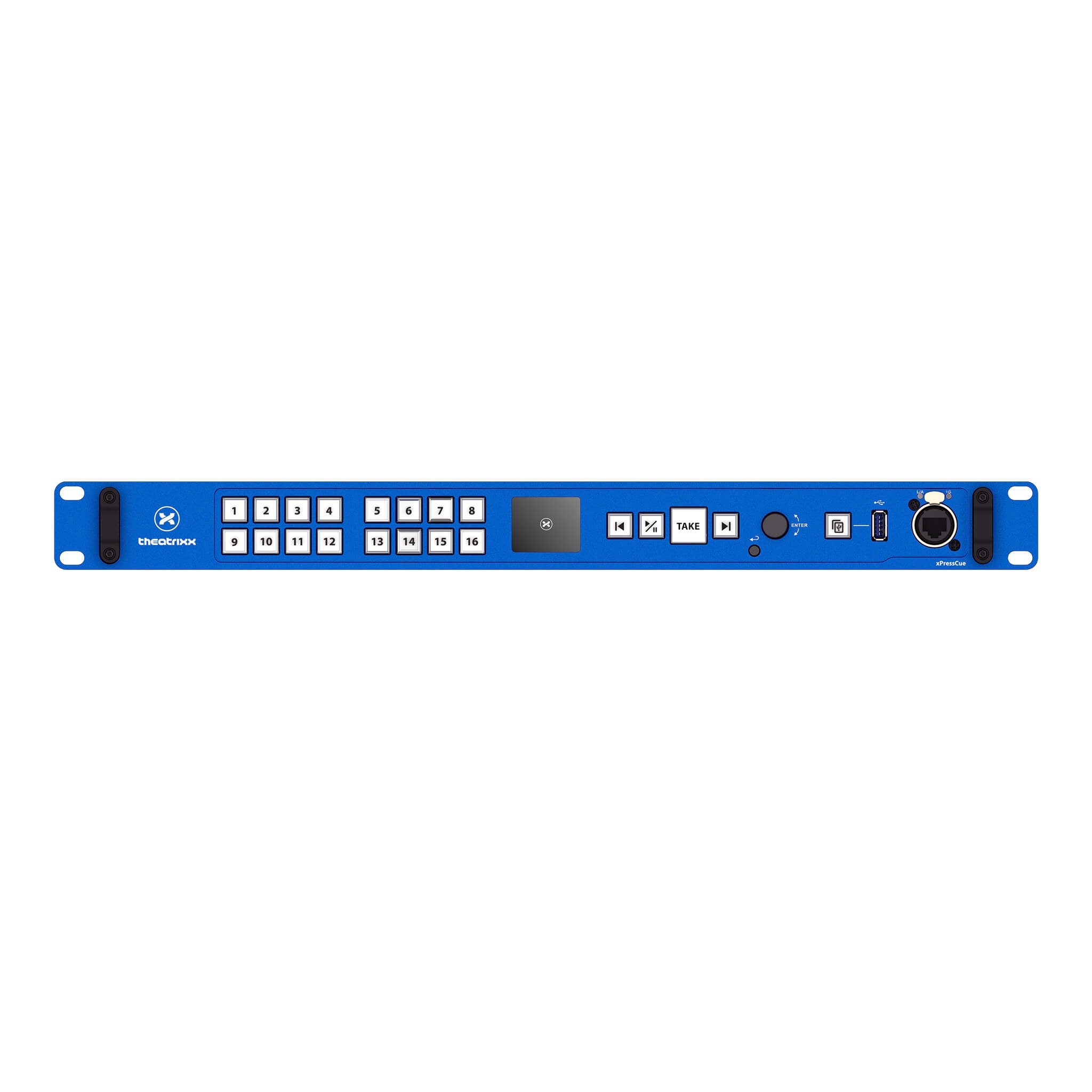 Theatrixx xPressCue - 4K60 Hardware Media Player with 1TB SSD, front