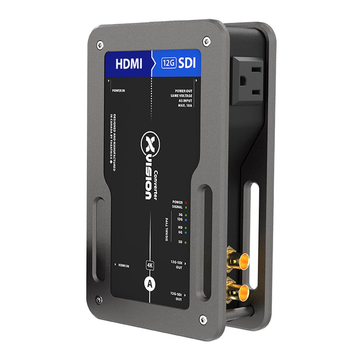Theatrixx XVVHDMI2SDI-12G - xVision Converter HDMI to 12G-SDI, front angle