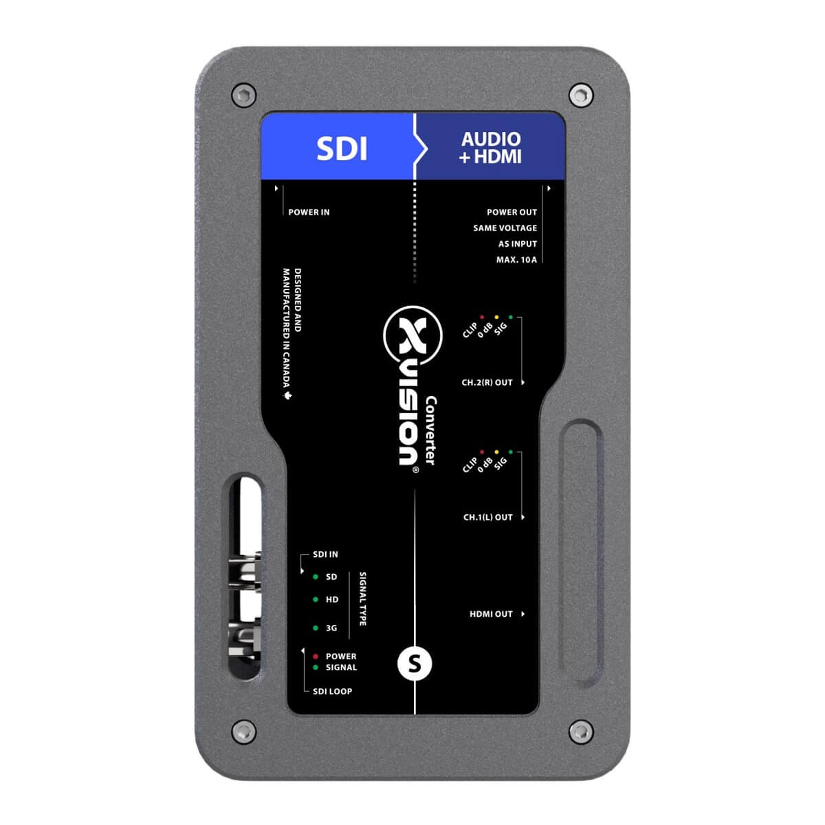 Theatrixx XVVSDI2AUDIOT1 - xVision Converter SDI Audio De-Embedder with True1 connector, front