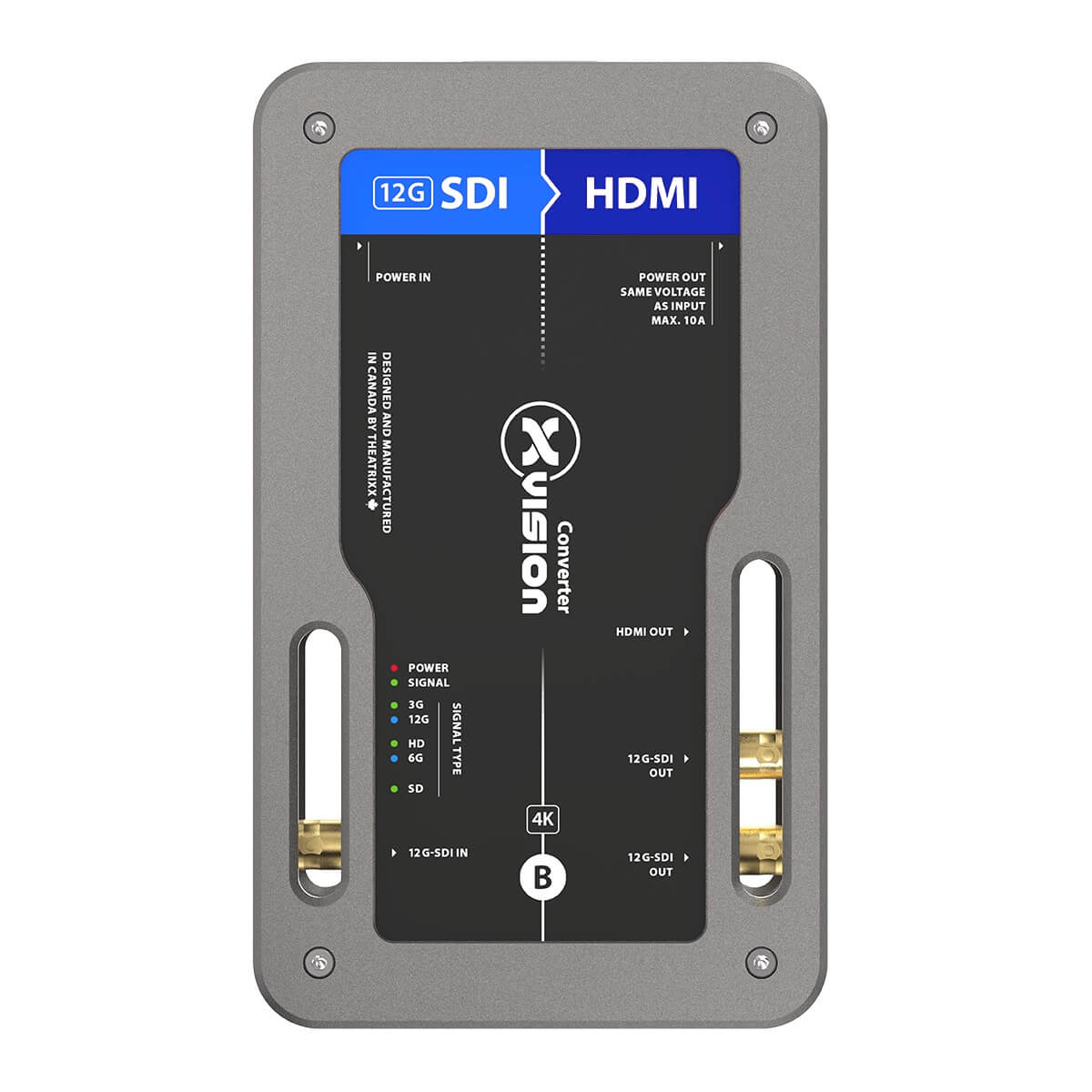 Theatrixx XVVSDI2HDMI-12G - xVision Converter 12G-SDI to HDMI, front