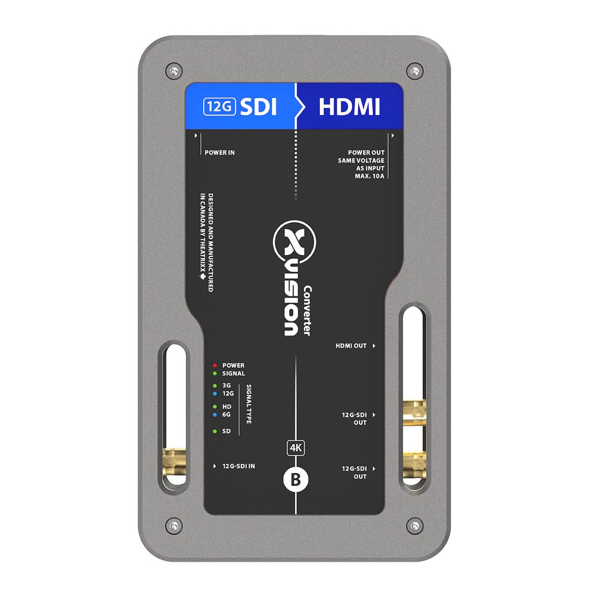 Theatrixx XVVSDI2HDMIT1-12G - xVision Converter 12G-SDI to HDMI True1, front