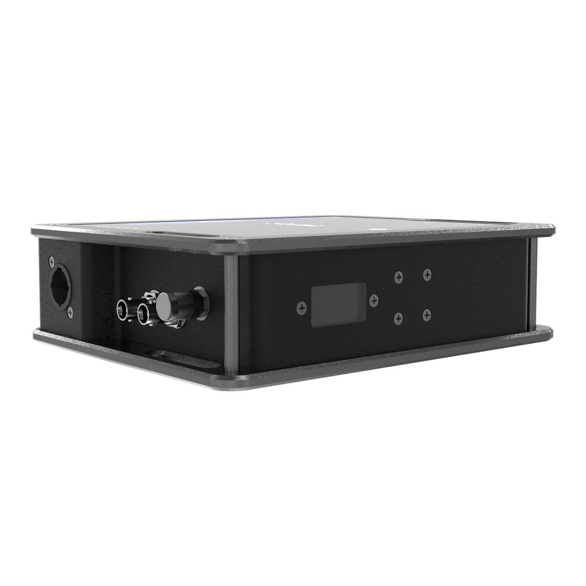 Theatrixx XVVSDIDLY - xVision Converter, 3G-SDI Line Delay with True1 connector, side angle