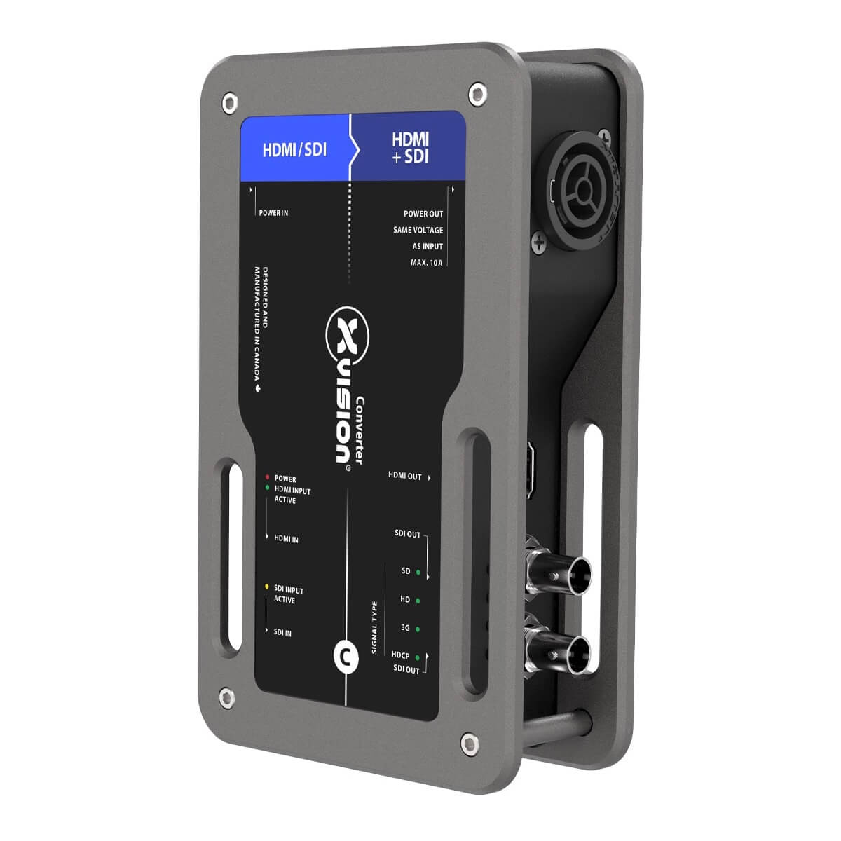 Theatrixx XVVSDIXHDMIT1 - xVision Converter SDI/HDMI Bidirectional with True1 connector, front angle