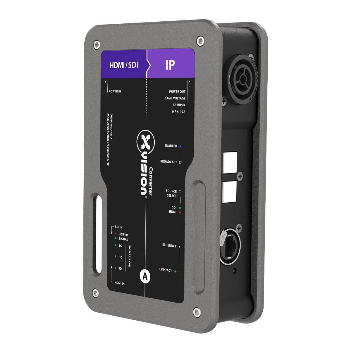 Theatrixx XVVVDO2IPT1 - xVision Converter Streaming Server with True1 connector, angle