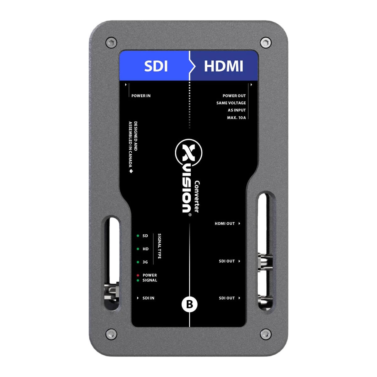 Theatrixx xVision XVV-SDI2HDMI - SDI to HDMI Video Converter, face