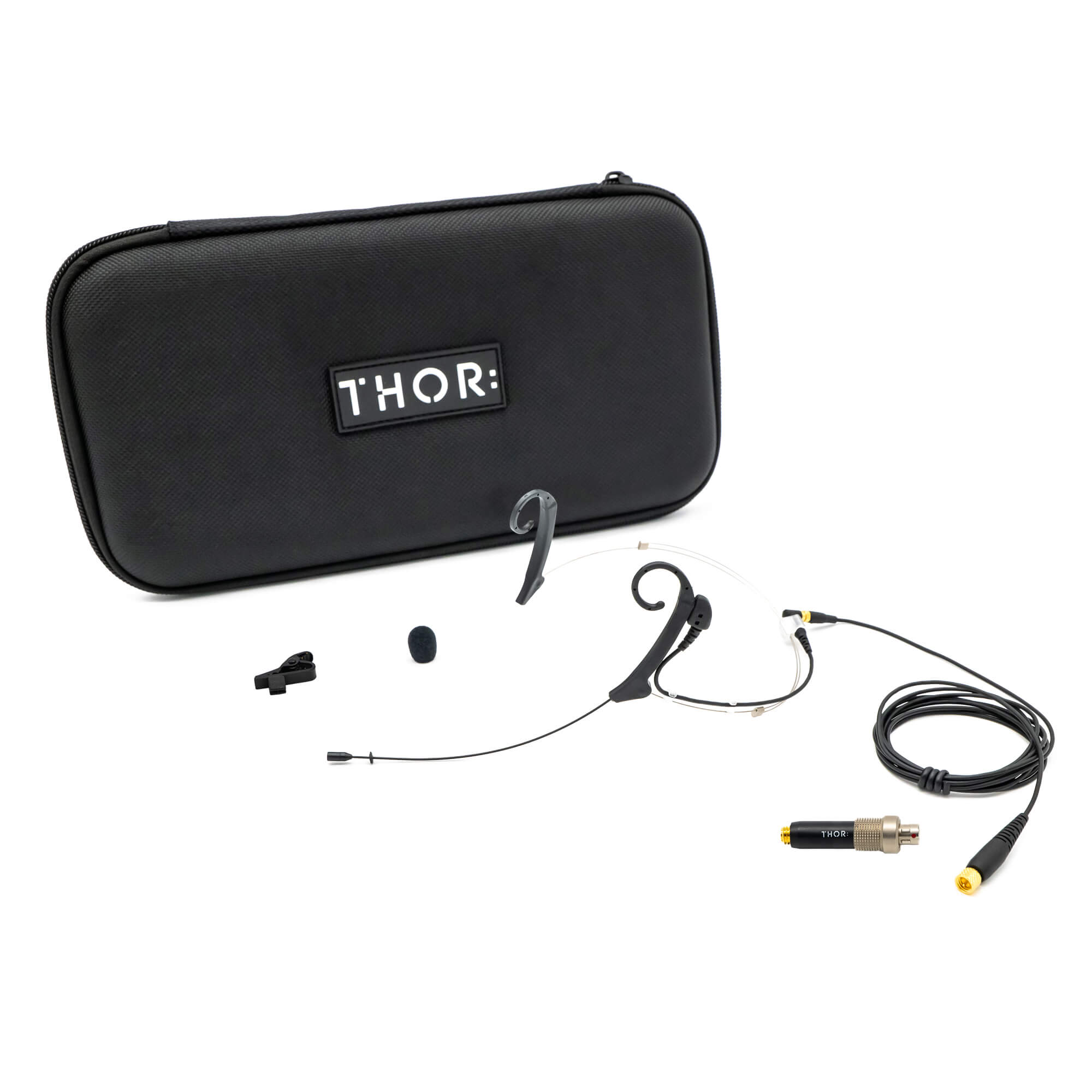 THOR Shadow SH20-BLK-MD-LEMO Dual Ear Headworn Microphone Kit