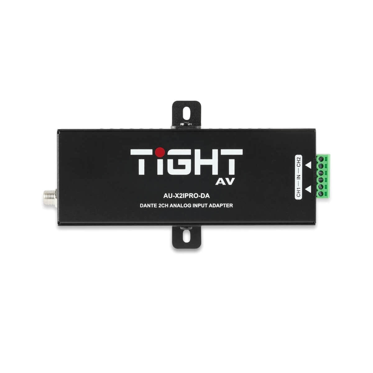 TiGHT AV AU-X2IPRO-DA - Dante 2-ch PRO Input Adapter with Input Gain, top