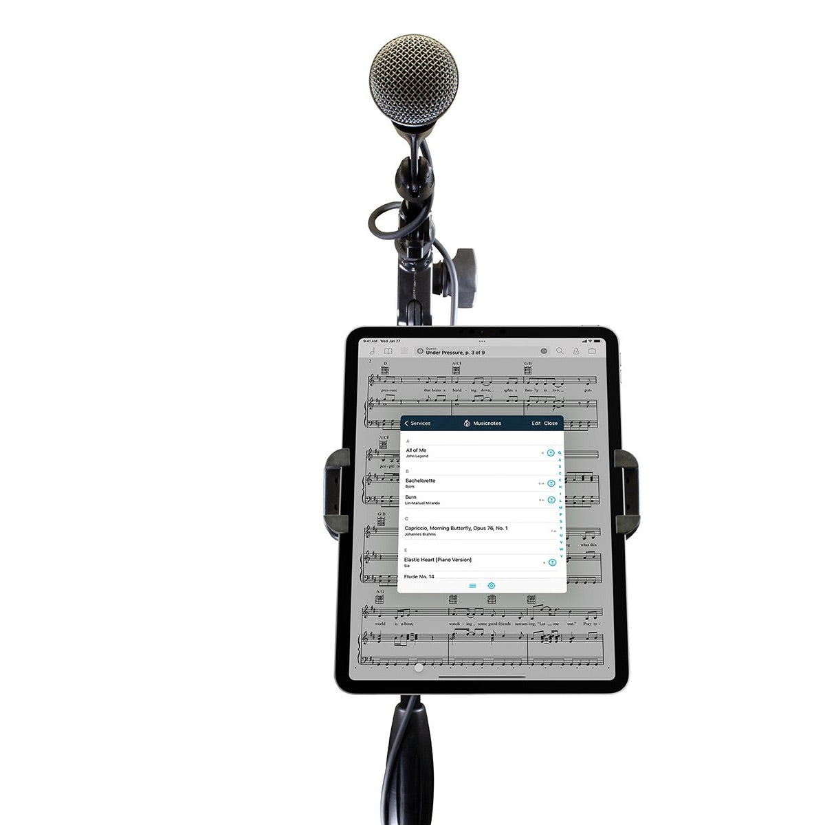 Ultimate Support UTH-100 - Universal Tablet Holder, vertical tablet