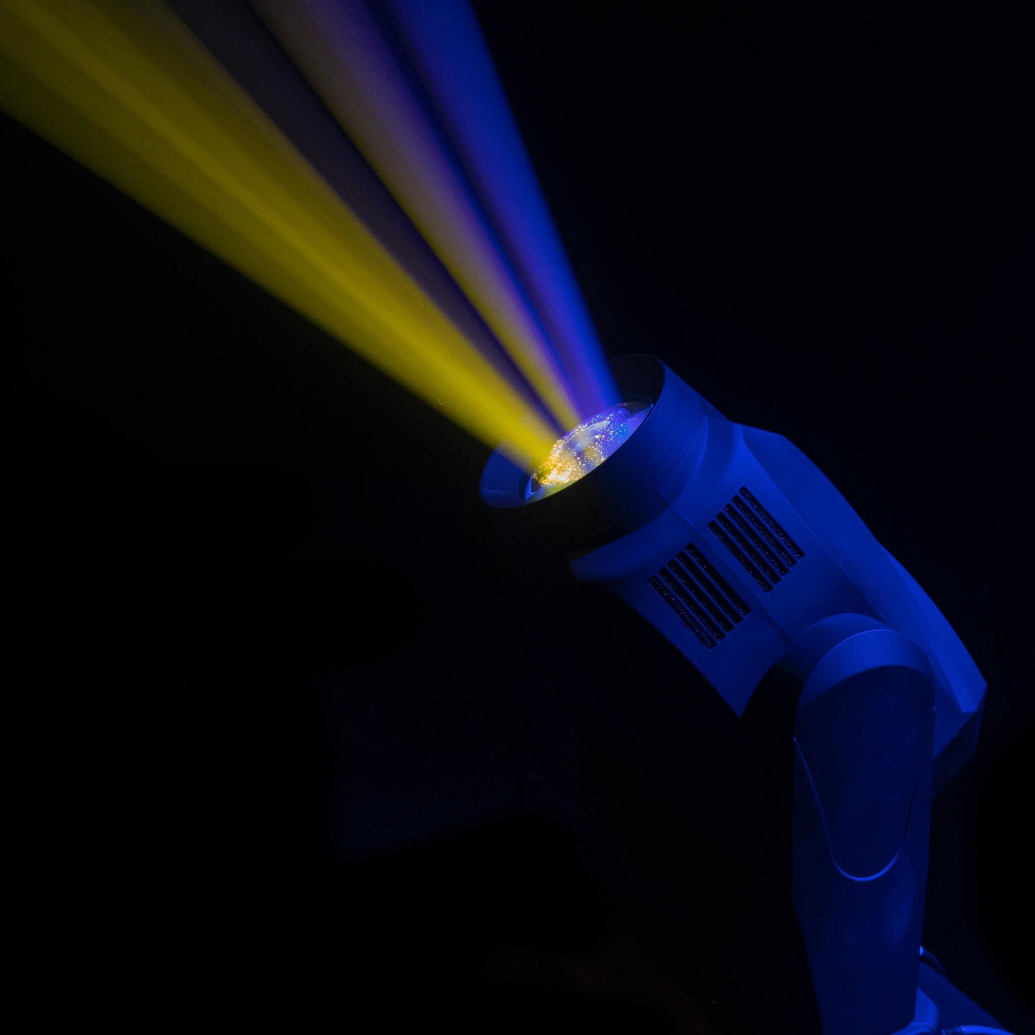 Vari-Lite VL800 EventProfile - LED Moving Head Profile Framing Fixture, yellow/blue beam