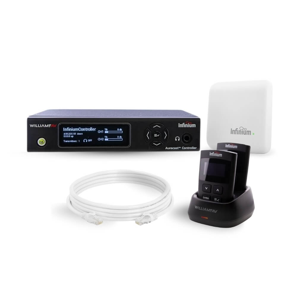 Williams AV SYS1 - Infinium Bluetooth Auracast System with 2 Receivers