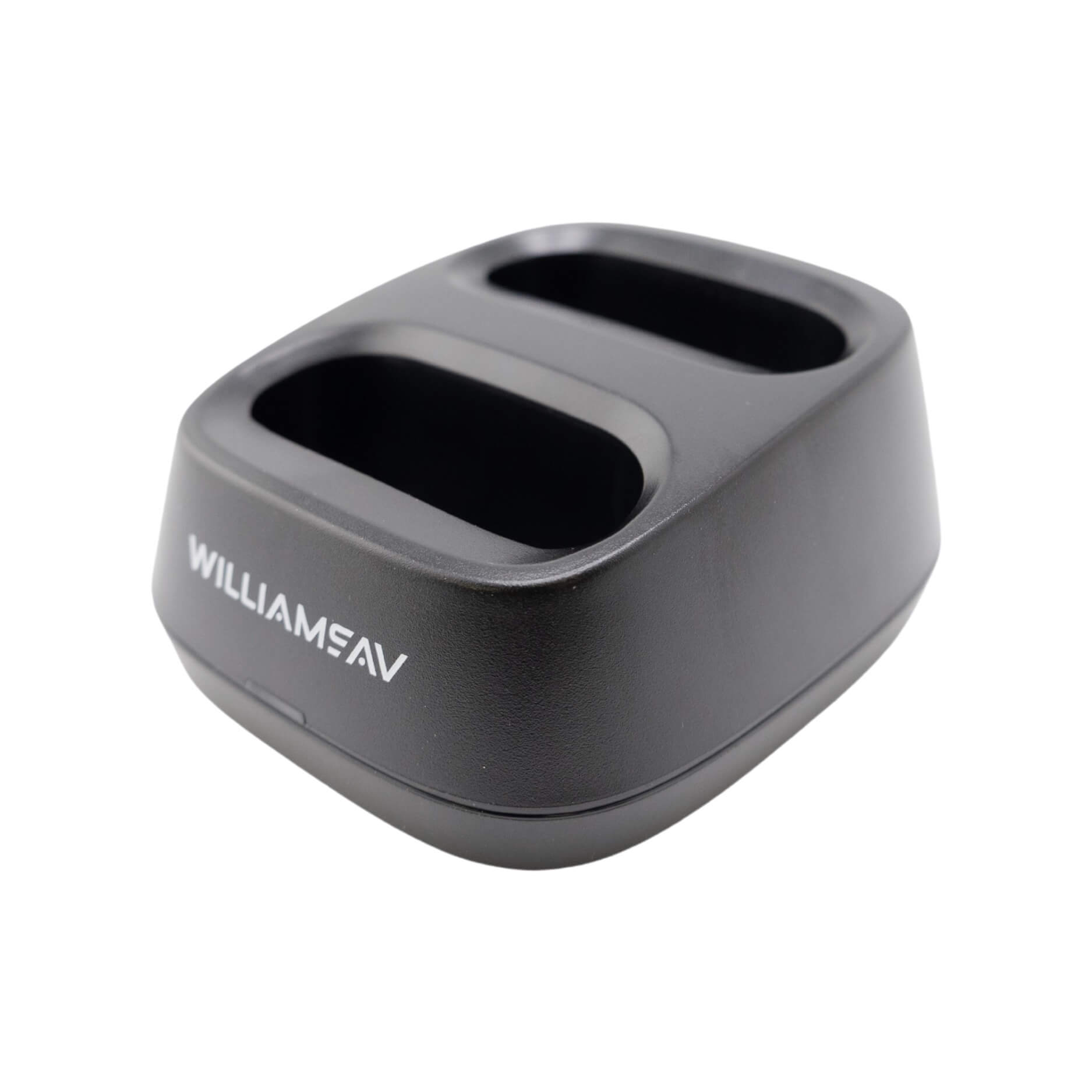 Williams AV CHG 003 - Infinium Auracast 2-Bay Charger, angled