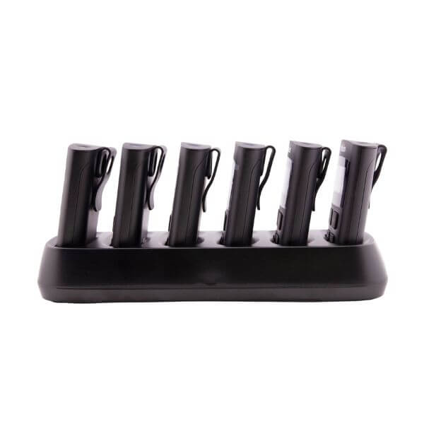 Williams AV CHG 004 - Infinium Auracast 6-Bay Charger, with receivers (not included) side