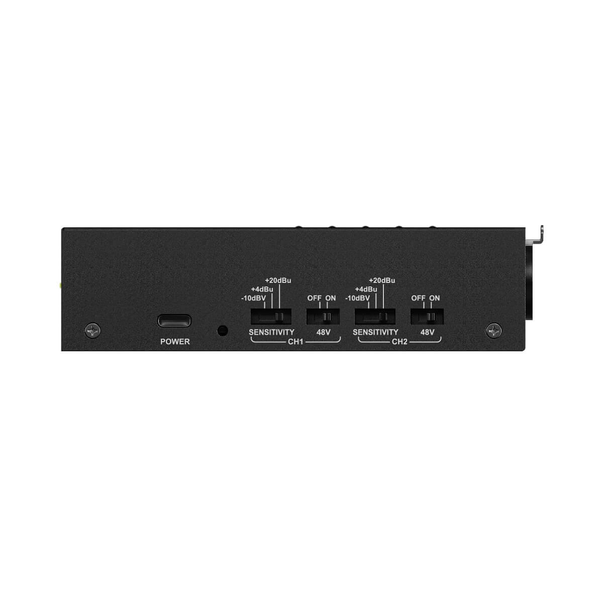 WyreStorm CON-XLR-DNT - 2-Ch XLR Analog Audio to Dante/AES67 Adapter, side