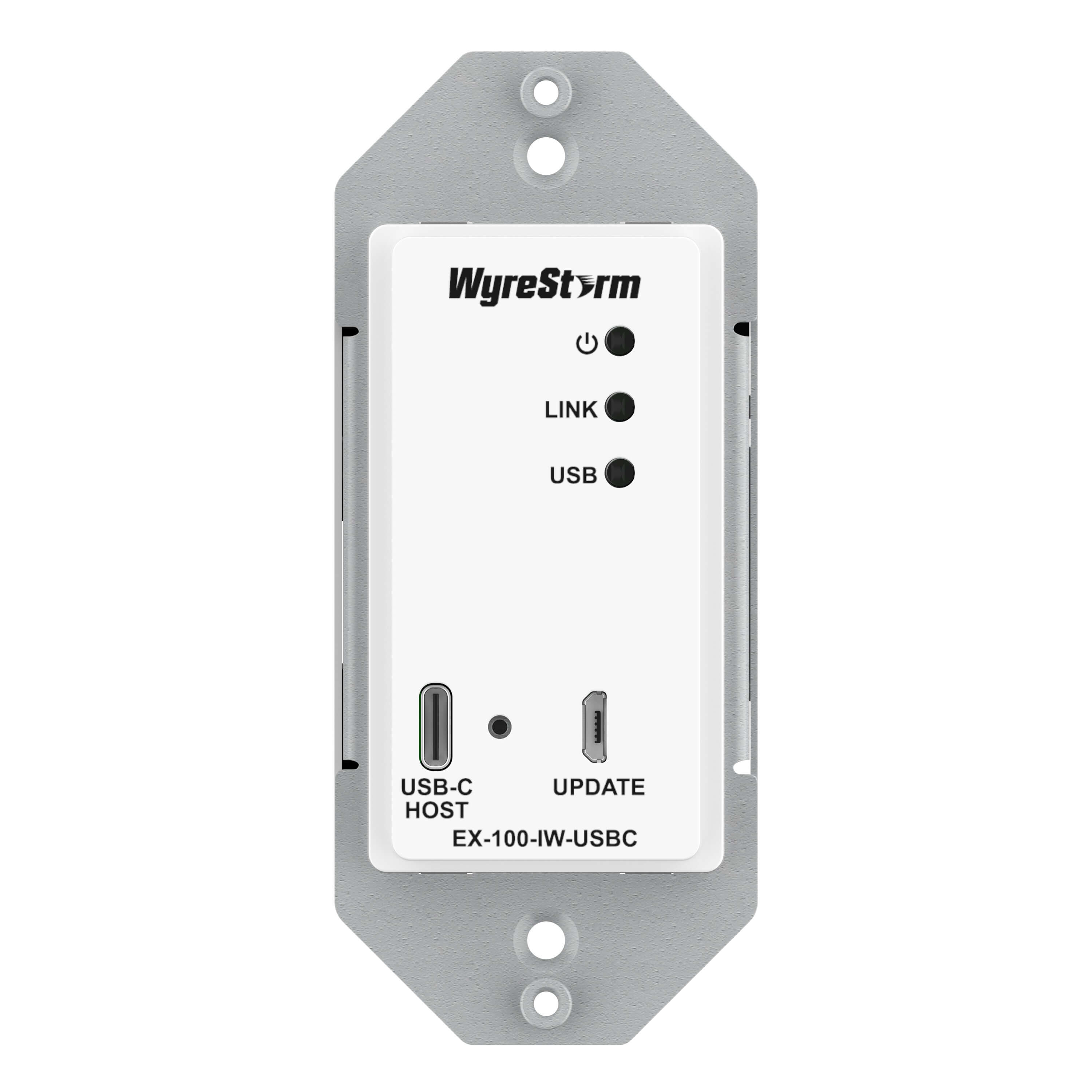 WyreStorm EX-100-IW-USBC - USB 3.2 In-Wall HDBT 3.0 Extender Kit, front