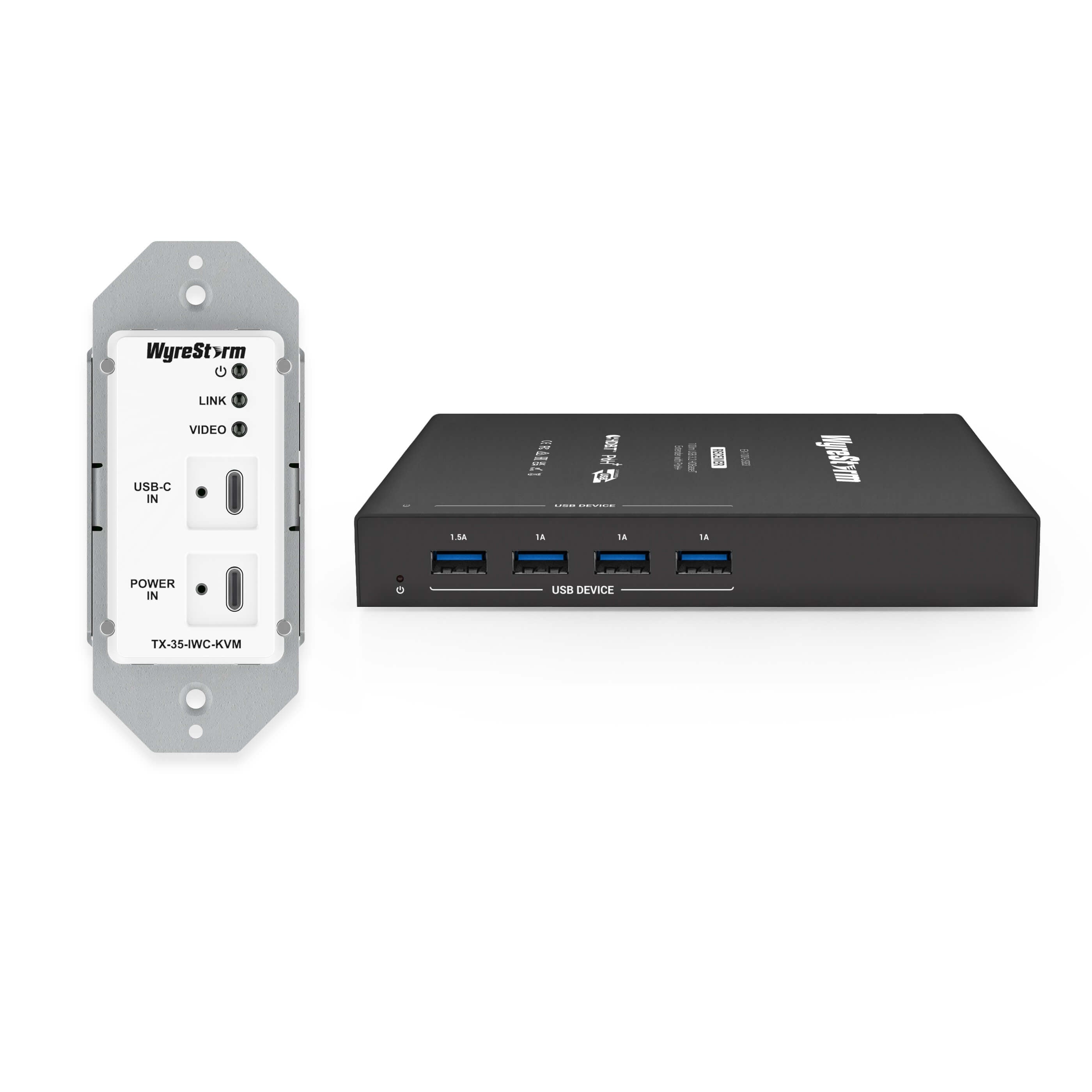 WyreStorm EX-100-IW-USBC - USB 3.2 In-Wall HDBT 3.0 Extender Kit, group