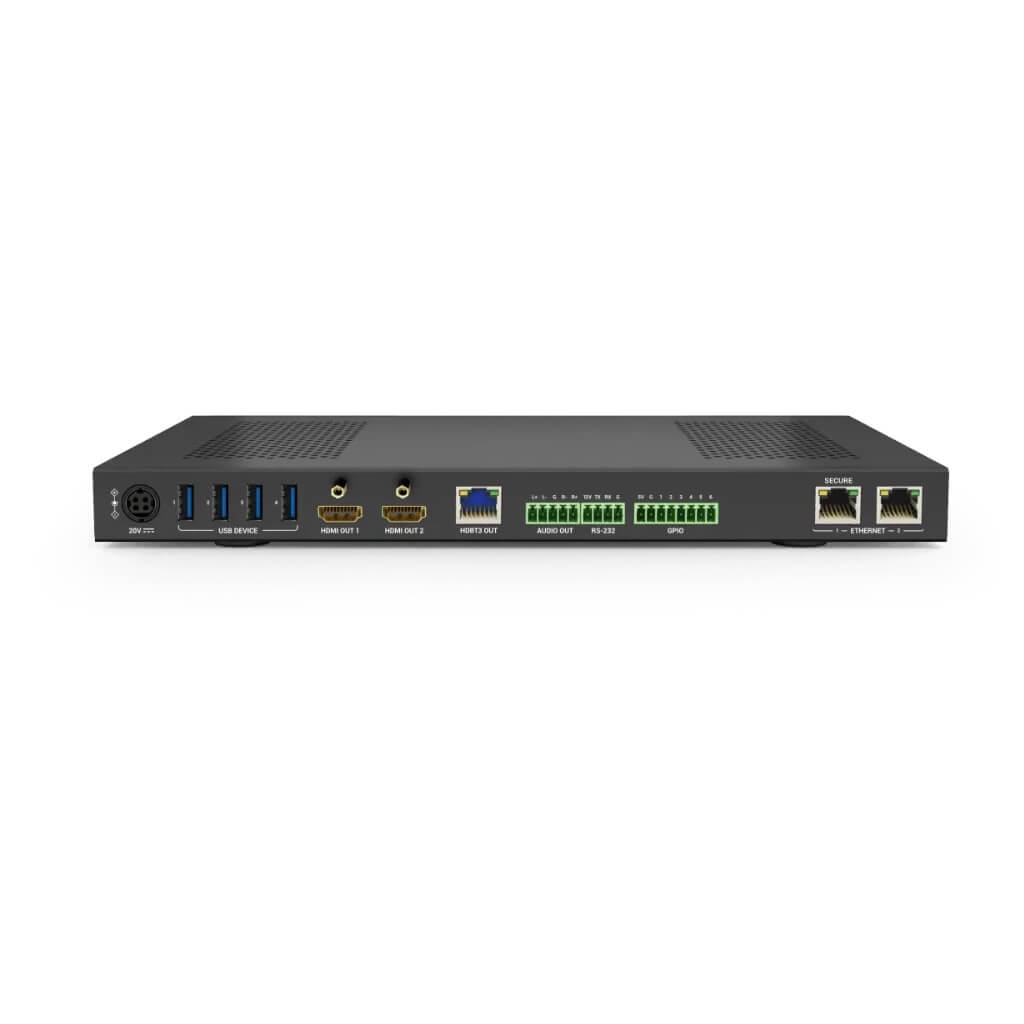 WyreStorm MX-0403-H3-MST - 4×3 Multi-Input Conference Room Switcher, rear