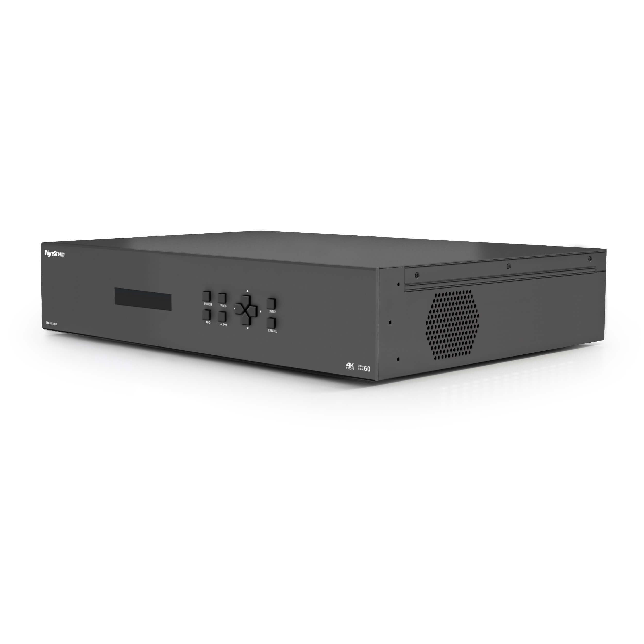 WyreStorm MX-0812-SCL - 4K60 8×12 Seamless Scaling HDMI Matrix, angle