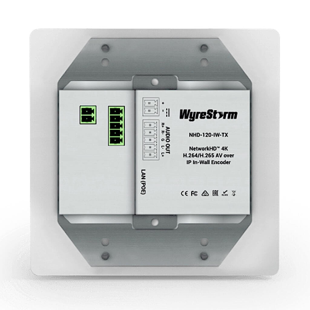 WyreStorm NHD-120-IW-TX - 4K30Hz H.264/H.265 In-Wall Encoder, rear