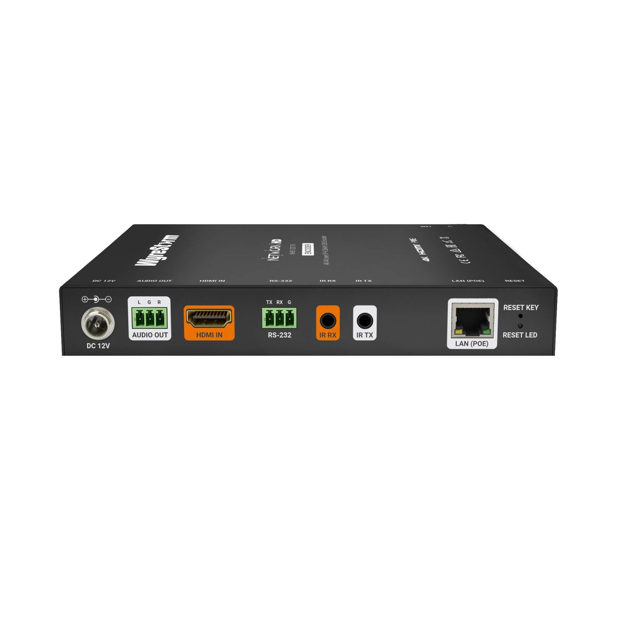 WyreStorm NHD-120-TX - 4K30Hz H.264/H.265 AVoIP Encoder, rear