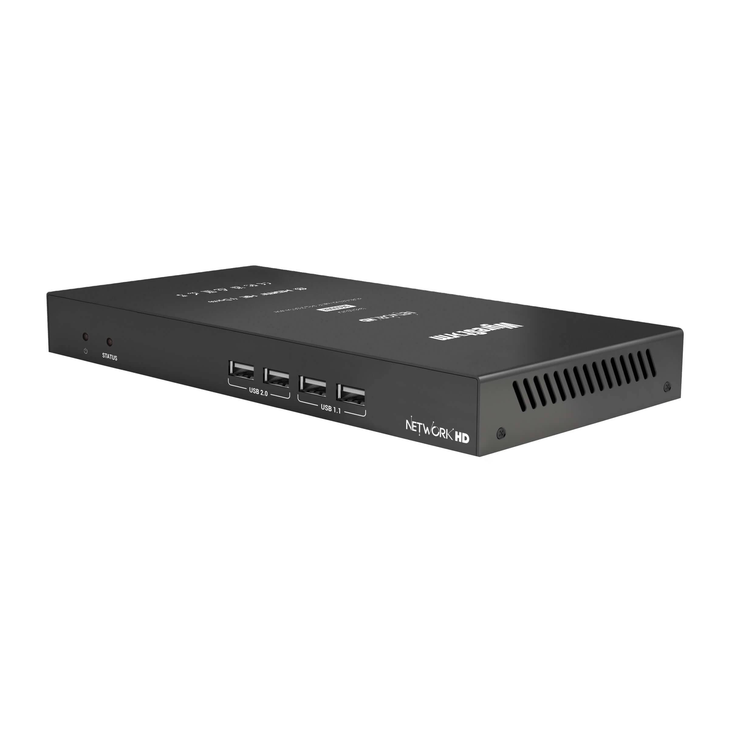 WyreStorm NHD-500-RX-V2 - 4K60 4:4:4 AVoIP JPEG 2000 Decoder, front angle