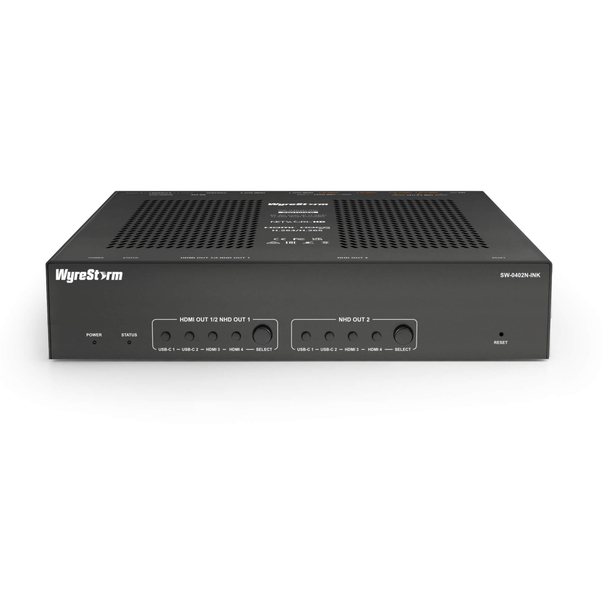 WyreStorm SW-0402N-INK - 4K Multiview Presentation Switcher, front
