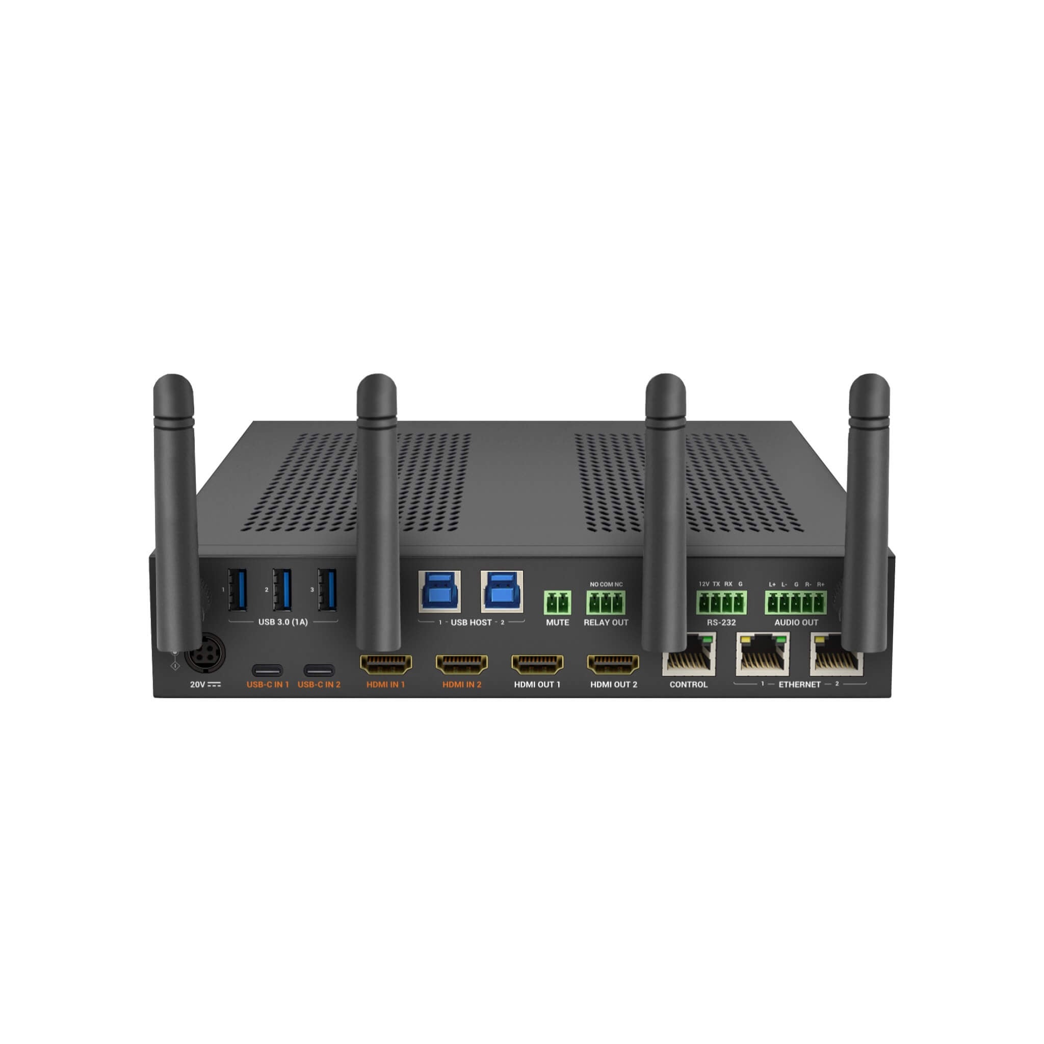 WyreStorm SW-640L-TX-W - 4-Input 4K60Hz Presentation Switcher, rear