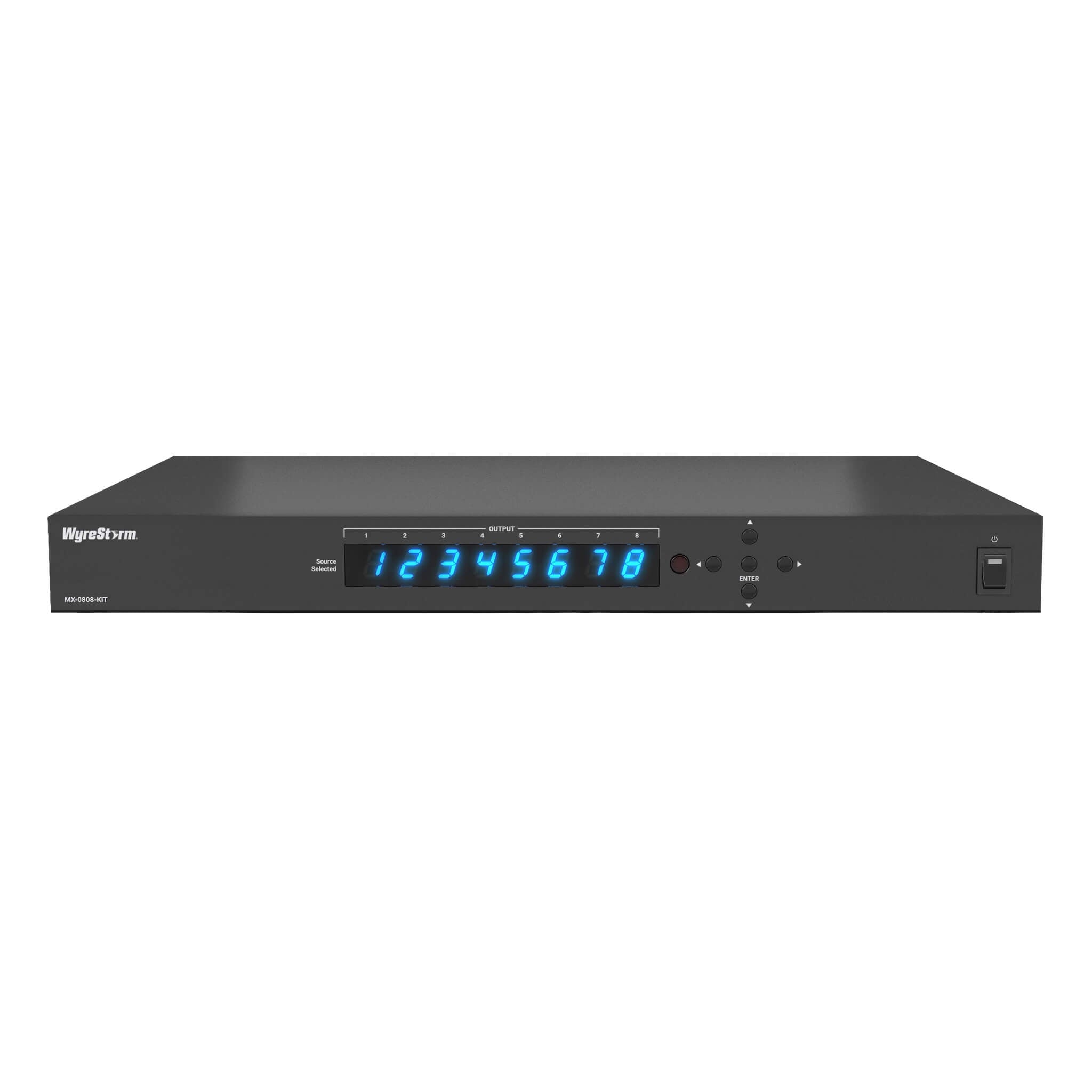 WyreStorm MX-0808-KIT-V2 - 4K 8×8 HDBaseT Matrix, front