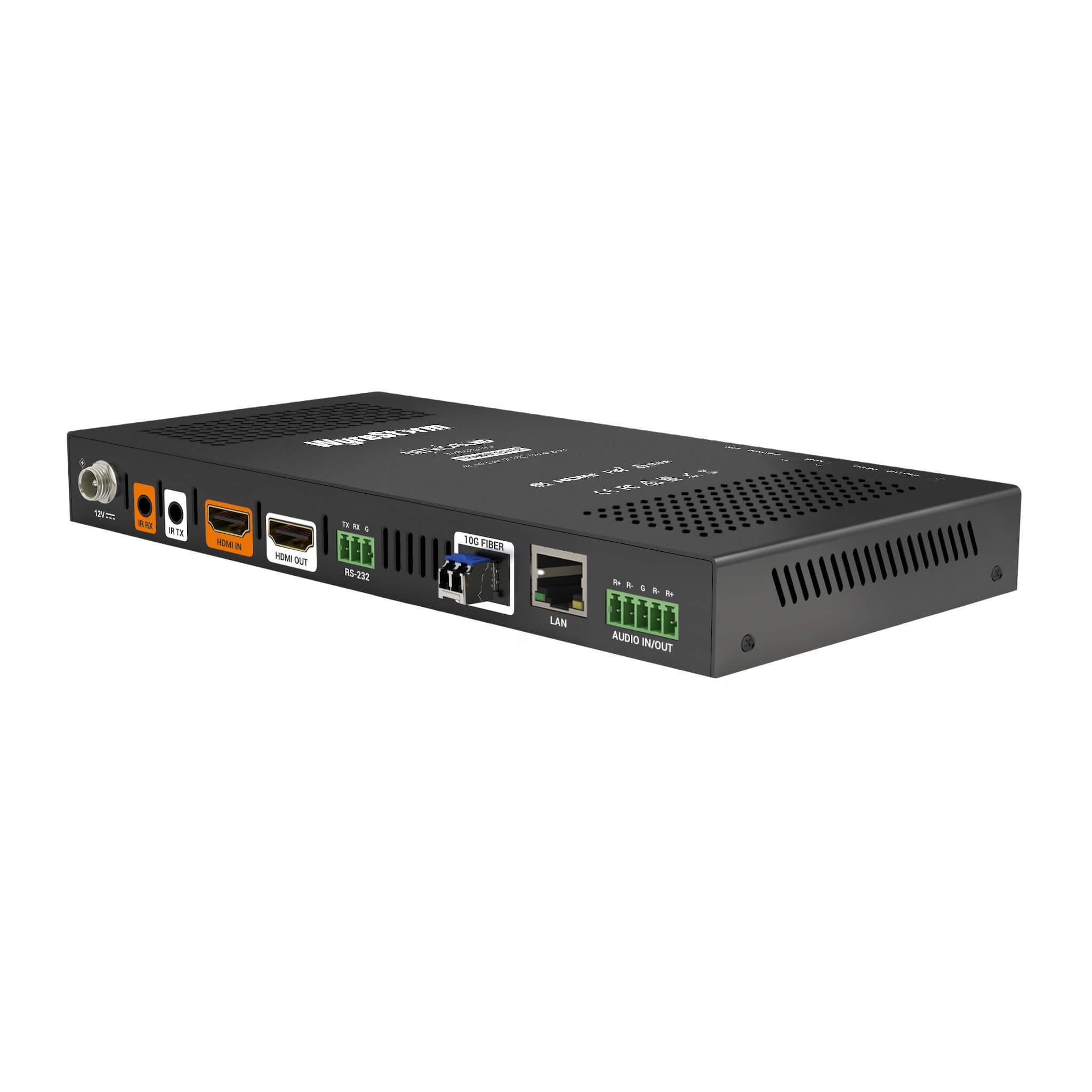 WyreStorm NHD-600-TRXF - 4K60 4:4:4 10Gb SDVoE Fiber Transceiver, rear angle