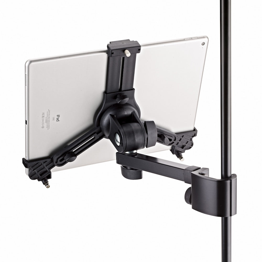 Konig & Meyer 19791 - Universal Tablet Holder, Clamp On Mount, iPad horizontal