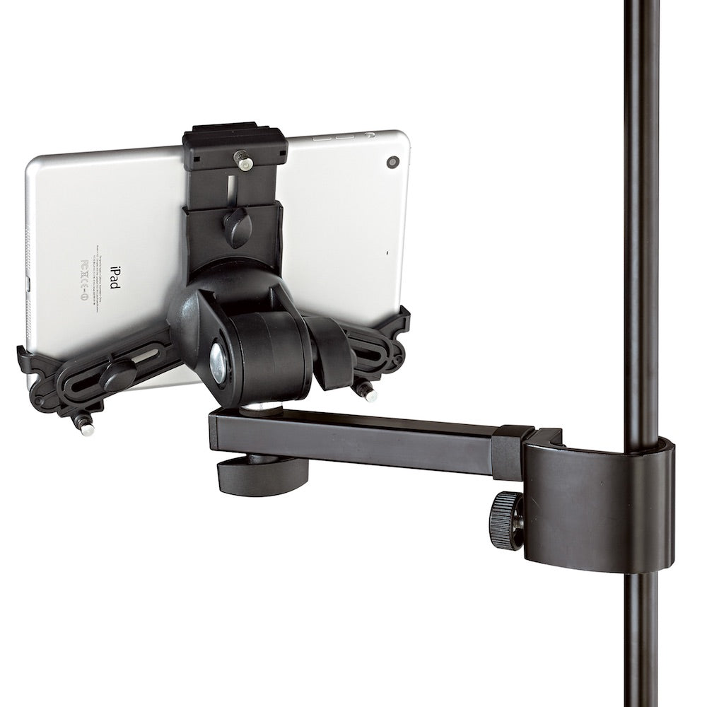 Konig & Meyer 19796 - Mini Universal Tablet Holder, Clamp On Mount, iPad horizontal, rear detail