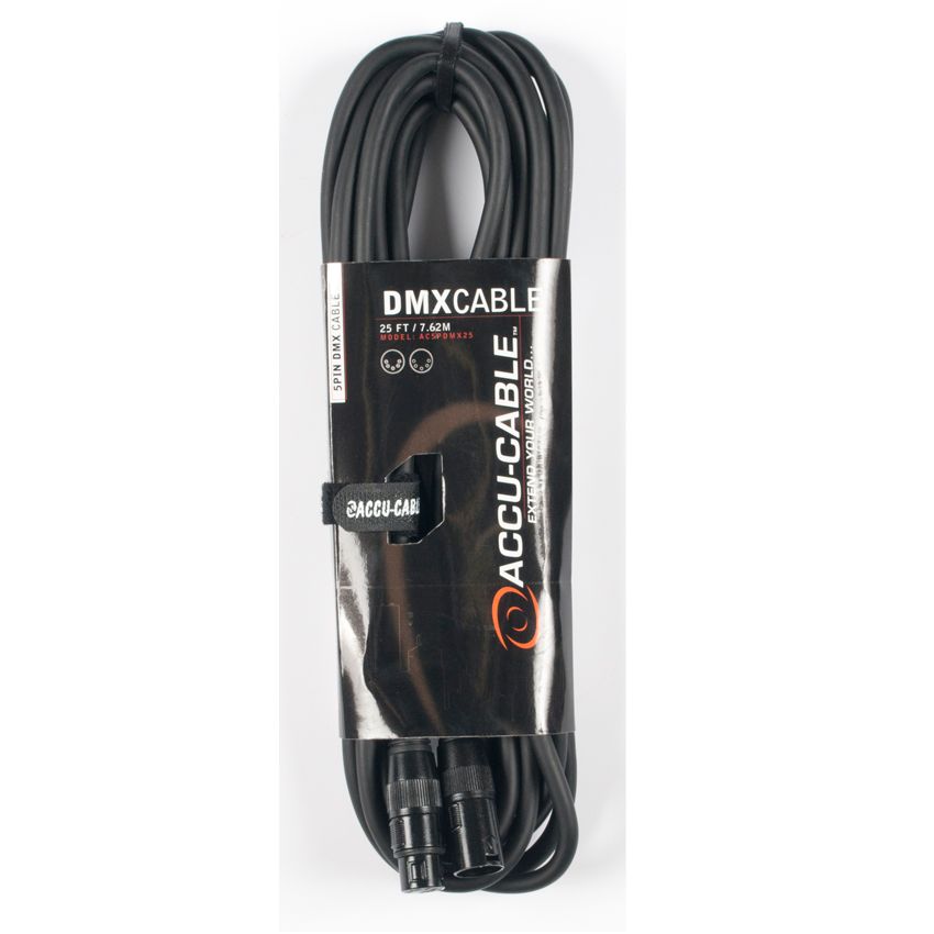 Elation ACCU-CABLE 5pin DMX cable - DJ Series, 25 ft.