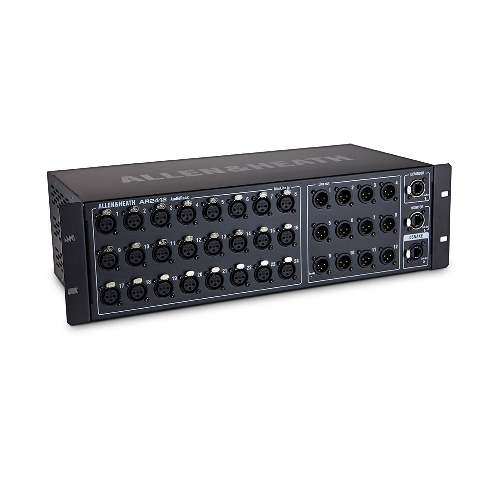 Allen & Heath AR2412 - Remote AudioRack, three quarter view