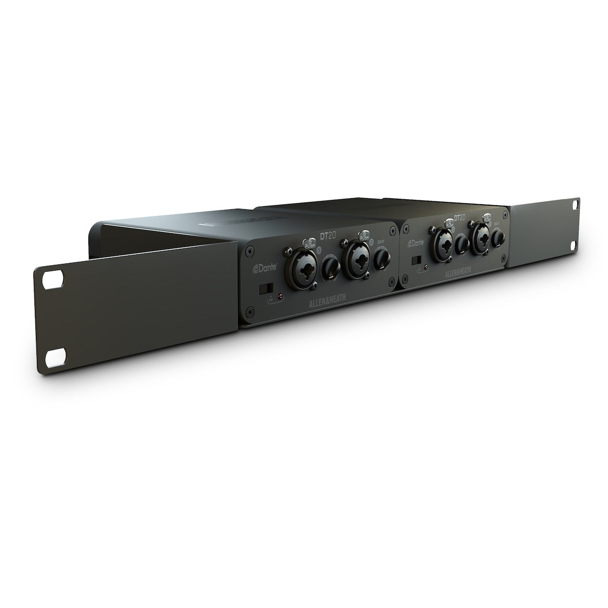Allen & Heath DT20 - Dante Input Interface with 2 XLR Inputs, with optional rack mount kit