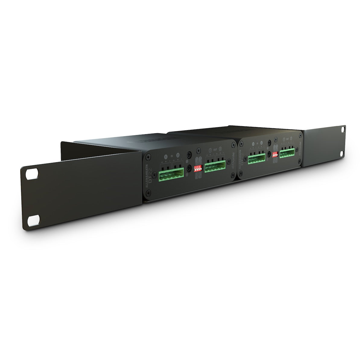 Allen & Heath DT22 - Dante I/O Interface with 2 Inputs, 2 Outputs, with optional rack mount kit