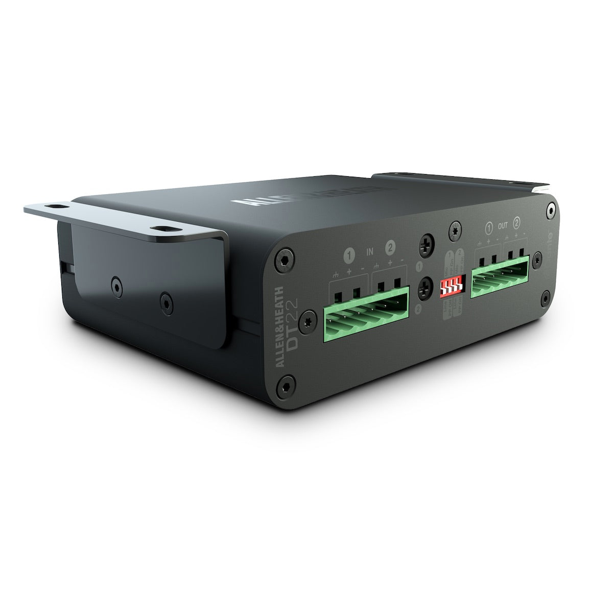 Allen & Heath DT22 - Dante I/O Interface with 2 Inputs, 2 Outputs, with optional rack ears