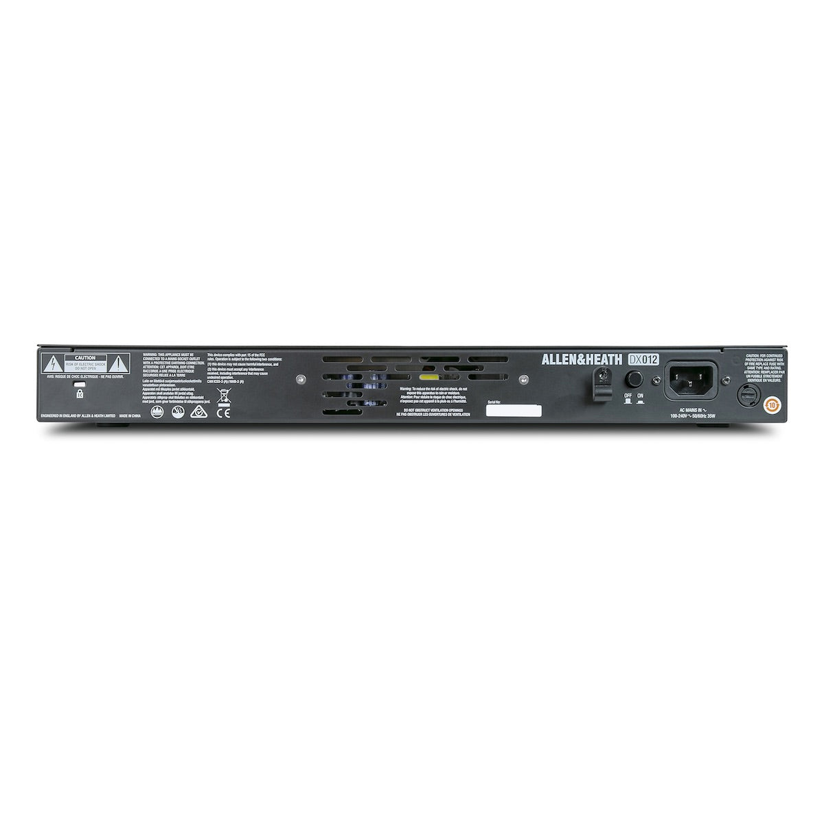 Allen & Heath DX012 - 12 XLR Output Analog/AES, 96kHz DX Expander, back