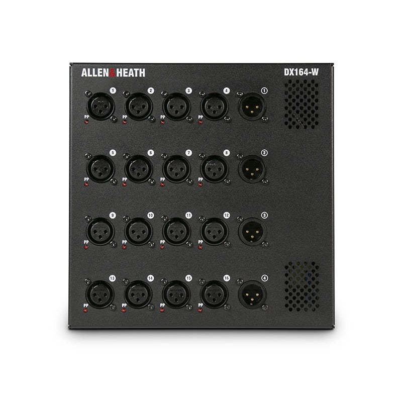Allen & Heath DT164-W - 16 XLR Input, 4 XLR Output, Wall Mount DX Expander, front