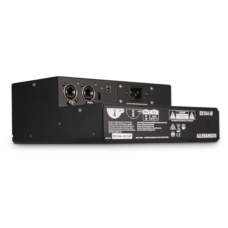 Allen & Heath DT164-W - 16 XLR Input, 4 XLR Output, Wall Mount DX Expander, top angle