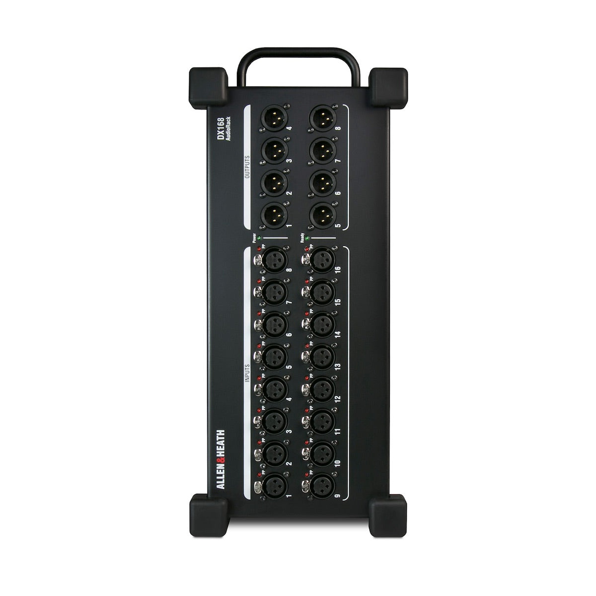Allen & Heath DX168 - 16 XLR Input, 8 XLR Output, 96kHz DX Expander, upright front view