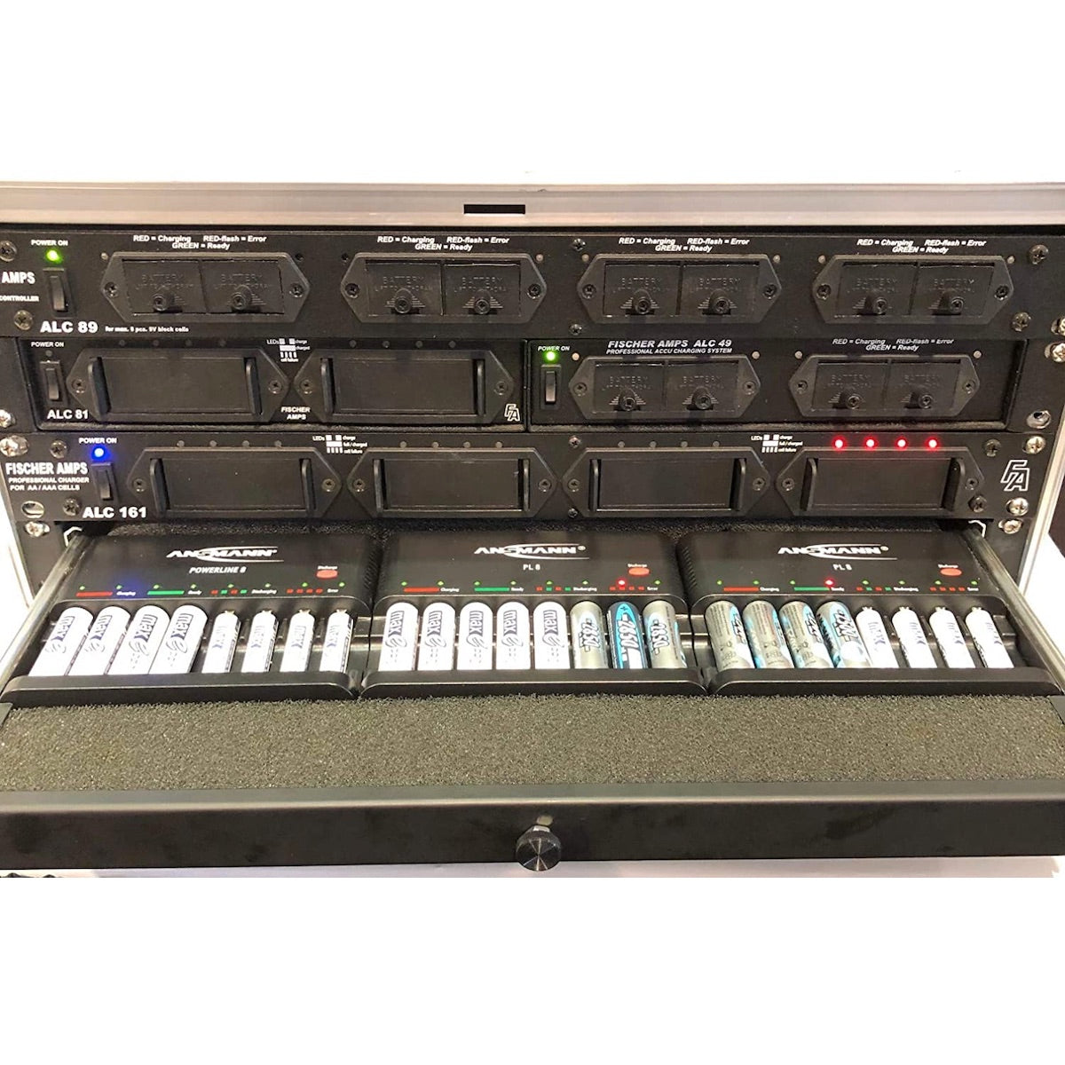 Ansmann LMS Powerline 8 Rackmount Drawer, open
