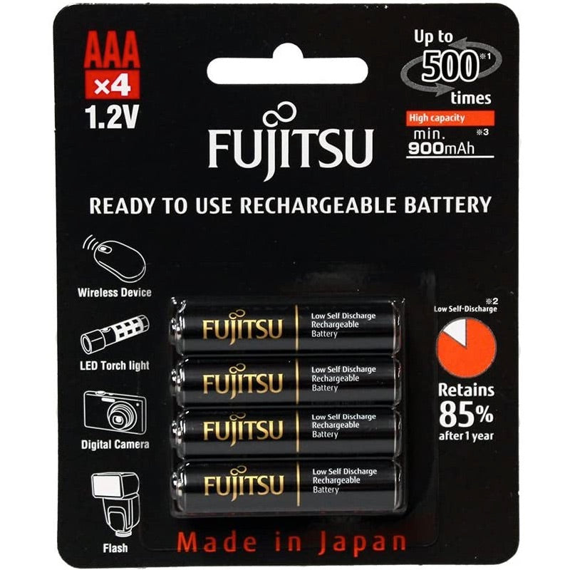 Ansmann Fujitsu HR-4UTHCEX - AAA 950mAh Rechargeable NiMH Batteries, 4-pack