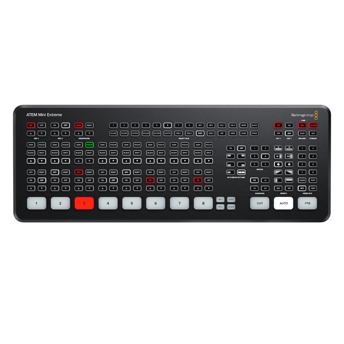Blackmagic ATEM Mini Extreme - 8-Channel HDMI Streaming Switcher, top
