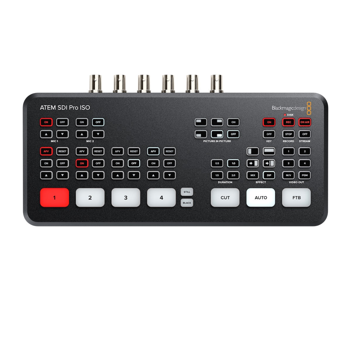 Blackmagic ATEM SDI Pro ISO - 4-Channel 3G-SDI Streaming Switcher, top